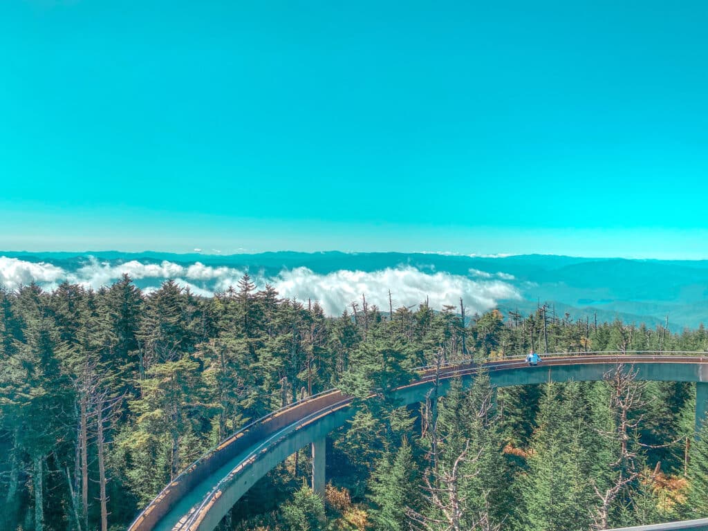 Views at the top of Clingmans Dome