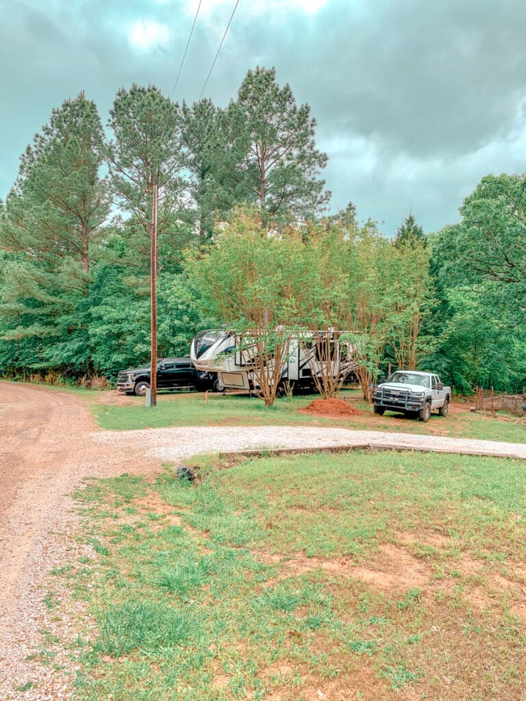 RV site at a family member's house