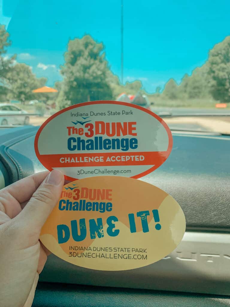 The 3 Dune Challenge Stickers