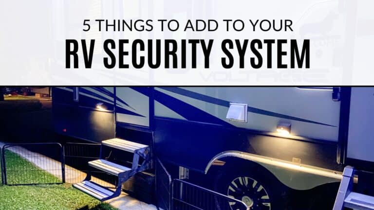 5 Things to Add to Your RV Security System