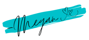 Megan signature with hearts