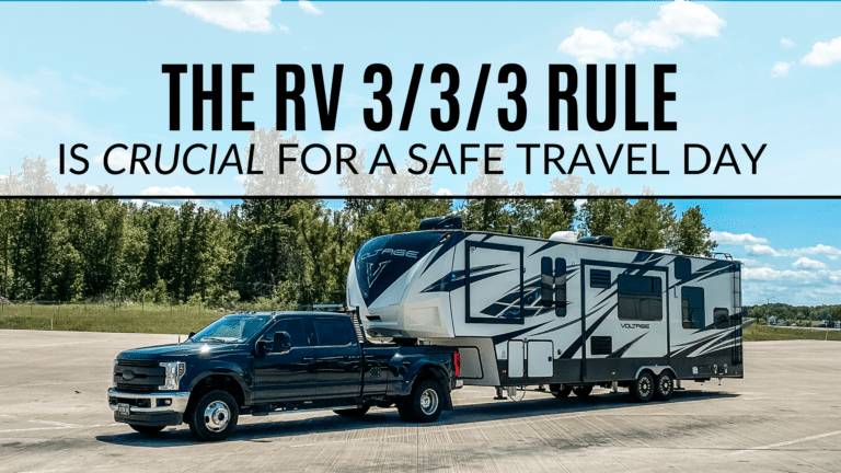 What is the RV 3 3 3 Rule?