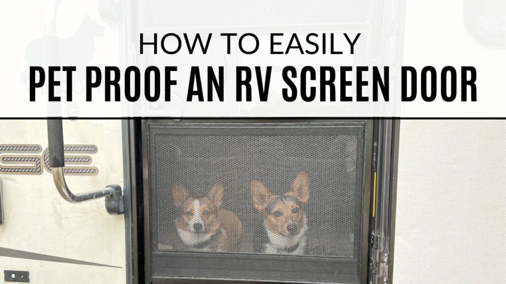 How to Easily Pet Proof an RV Screen Door Featured Image