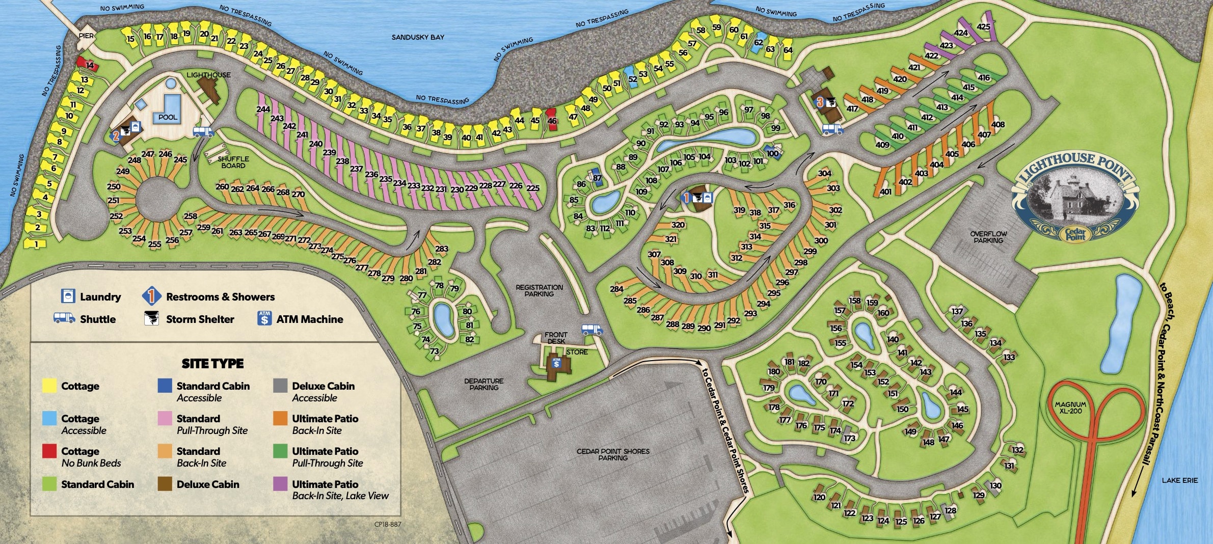 Cedar Point County Park Map