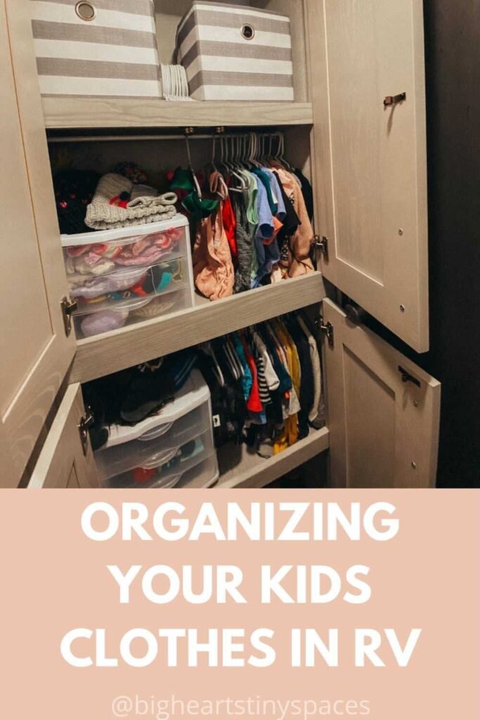 Kids clothes rv organization