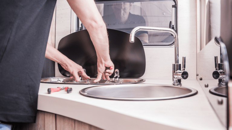 Fixing stove top inside an Rv