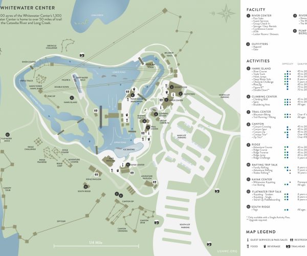 U.S. National Whitewater Center Map
