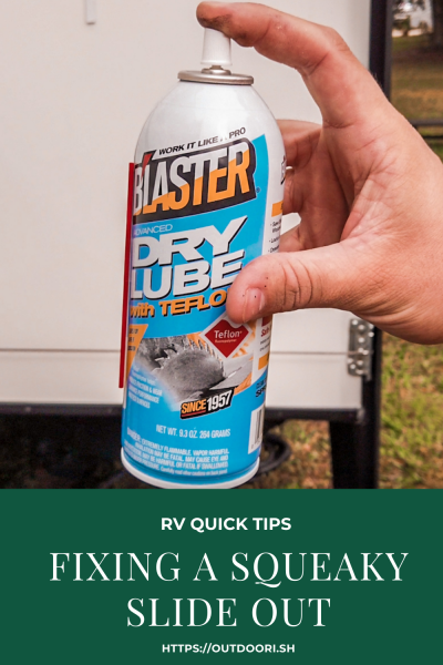 RV Quick Tips Fixing a Squeaky Slide Out