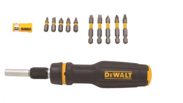 Dewalt screwdriver set with different size bits