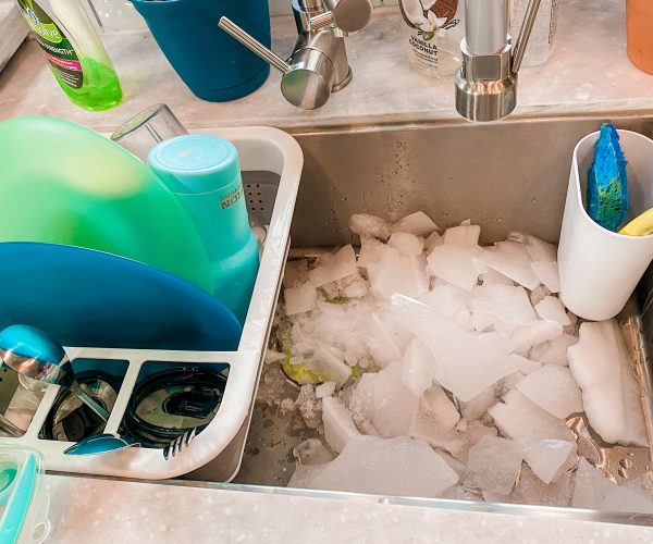 Ice Chunks in Sink